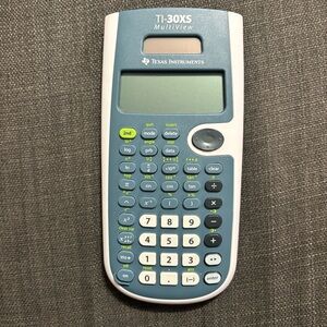 Texas Instruments TI-30XS MultiView Scientific Calculator, Blue/White, 4-Line